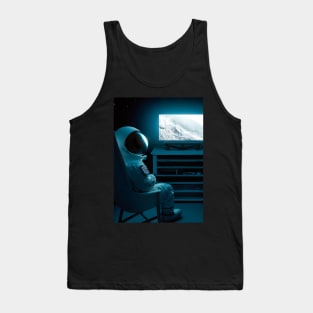 Astronaut watching TV Tank Top